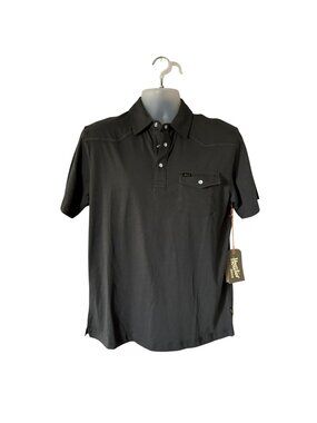 Howler Bros Ranchero Short Sleeve Polo Shirt - Antique Black - NWT - MED